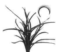 QUARKZMAN 30 Piezas De Plumas Para Atar Moscas A Granel 5.1-6.7 Pulgadas Colas Divididas De Stonefly Coloridas Y Materiales De Colas De Alas De Ganso Biots Para Manualidades DIY Negro