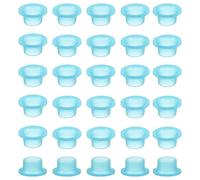 QUARKZMAN 30 Piezas Junta De Sellado Antifugas Para Grifo, Junta De Sellado De Silicona Para Grifo, Tapón Universal De Silicona Antifugas Para Tapones De Tubería, Previene, Azul