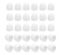 QUARKZMAN 30 Piezas Tapón de Protección para Tuerca M3x6x9mm Blanco
