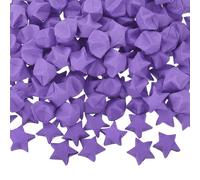 QUARKZMAN 300 Pcs Estrellas De Papel Premontadas Origami Estrella De La Suerte Para Deseos Mejores Regalo Para Amigas Navidad Boda Día De San Valentín (Purple)