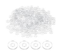 QUARKZMAN 300 Piezas Arandelas Planas PVC M2 2mm ID 5mm OD 1mm Grosor