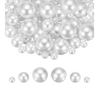 QUARKZMAN 300 Piezas De Perlas Falsas Para Manualidades 8/14/20mm Sin Agujero ABS Perlas Redondas Para Relleno De Floreros Fabricación De Joyería Relleno Para Floreros Cajas De Maquillaje
