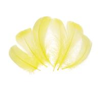 QUARKZMAN 300 Piezas De Plumas Amarillas Para Manualidades, Plumas De Colores De 2-4 Pulgadas Para Artesanías, Plumas Esponjosas Al Por Mayor Para Manualidades DIY, Suministros