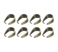 QUARKZMAN 300Pcs Cierre de Pinza, 5 x 7mm Clip de Presión para Colgantes, Conector de Metal para Colgantes la Fabricación de Joyas, Manualidades, Retro Cian