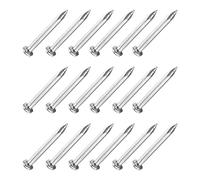 QUARKZMAN 30mm 1,2 Pulgadas Carbón Acero Punto Punta Pared Cemento Clavos x 100uds Mano Hecho Herraje Sujetadores Mini Clavos para Zócalo y Carpintería Negro