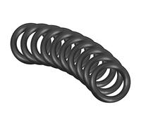 QUARKZMAN 30mm x 20mm x 5mm Nitrilo Goma Juntas Tóricas x 10uds Redondo Junta Arandela para Grifo Plomería Reparación Sellado Conexión [Negro]