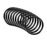 QUARKZMAN 30mm x 25mm x 2,5mm Nitrilo Goma Juntas Tóricas x 10uds Redondo Junta Arandela para Grifo Plomería Reparación Sellado Conexión [Negro]