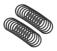 QUARKZMAN 30mm x 25mm x 2,5mm Nitrilo Goma Juntas Tóricas x 25uds Redondo Junta Arandela para Grifo Plomería Reparación Sellado Conexión [Negro]