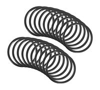 QUARKZMAN 30mm x 26mm x 2mm Nitrilo Goma Juntas Tóricas x 20uds Redondo Junta Arandela para Grifo Plomería Reparación Sellado Conexión [Negro]