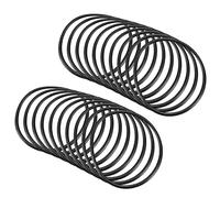 QUARKZMAN 30mm x 27mm x 1.5mm Nitrilo Goma Juntas Tóricas x 20uds Redondo Junta Arandela para Grifo Plomería Reparación Sellado Conexión [Negro]