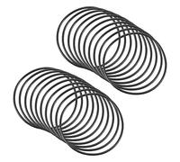 QUARKZMAN 30mm x 28mm x 1mm Nitrilo Goma Juntas Tóricas x 20uds Redondo Junta Arandela para Grifo Plomería Reparación Sellado Conexión [Negro]