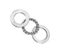 QUARKZMAN 30mm x 47mm x 11mm Única Dirección Empuje Bolas Rodamientos x 1uds Cromo Acero Una Hila Rodillo para Ascensores y Moldes Producción