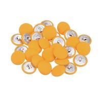 QUARKZMAN 30uds 32L Tela Paño Cubierto Botón 20mm Redondo Metal Vástago Costura Botones para Trajes Vestido Blusas, Amarillo