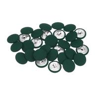 QUARKZMAN 30uds 32L Tela Paño Cubierto Botón 20mm Redondo Metal Vástago Costura Botones para Trajes Vestido Blusas, Ejército Verde