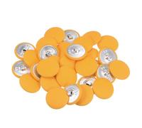 QUARKZMAN 30uds 40L Tela Paño Cubierto Botón 25mm Redondo Metal Vástago Costura Botones para Trajes Vestido Blusas, Amarillo