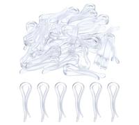 QUARKZMAN 30uds Duradero Plástico Cocodrilo Clips, 1,5 Pulgadas U-Forma Transparente Camisa Clip Ropa Pinzas para Plegables Corbatas, Pantalones, Calcetines, Prendas