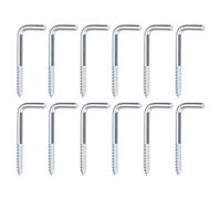 QUARKZMAN 33mm/13 Ganchos de Techo Ganchos de Taza de Acero Al Carbono Bueno para Uso en Interiores y Exteriores, 24 Piezas