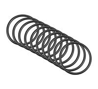 QUARKZMAN 33mm x 28mm x 2,5mm Nitrilo Goma Juntas Tóricas x 10uds Redondo Junta Arandela para Grifo Plomería Reparación Sellado Conexión [Negro]