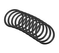 QUARKZMAN 34mm x 27mm x 3,5mm Nitrilo Goma Juntas Tóricas x 10uds Redondo Junta Arandela para Grifo Plomería Reparación Sellado Conexión [Negro]