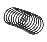 QUARKZMAN 34mm x 30mm x 2mm Nitrilo Goma Juntas Tóricas x 10uds Redondo Junta Arandela para Grifo Plomería Reparación Sellado Conexión [Negro]