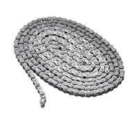 QUARKZMAN #35H/ DIN/ISO 06CH Cadena De Rodillos 10 Pies Paso 3/8" Cadenas De Rodillos De Acero Al Carbono Para Karts, Bicicletas, 320 Eslabones