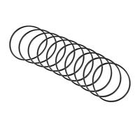 QUARKZMAN 35mm x 32mm x 1,5mm Nitrilo Goma Juntas Tóricas x 10uds Redondo Junta Arandela para Grifo Plomería Reparación Sellado Conexión [Negro]