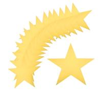 QUARKZMAN 36 Piezas Recortes de Estrellas Doradas Estrellas de Papel de Doble Cara Decoración de Estrellas de Cartón para la Pared de la Clase Fiesta Nocturna de Cine 11 Pulgadas