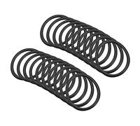 QUARKZMAN 37mm x 30mm x 3,5mm Nitrilo Goma Juntas Tóricas x 20uds Redondo Junta Arandela para Grifo Plomería Reparación Sellado Conexión [Negro]