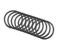 QUARKZMAN 37mm x 32mm x 2,5mm Nitrilo Goma Juntas Tóricas x 10uds Redondo Junta Arandela para Grifo Plomería Reparación Sellado Conexión [Negro]