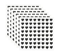 QUARKZMAN 384 Piezas Corazón de Estrás de 6mm Pegatinas de Gemas Autoadhesivas Pegatinas de Joyería para Hacer Joyas Maquillaje de San Valentín Manualidades DIY Negro