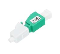 QUARKZMAN 3db Atenuador de Fibra LC para Transmisión de Fibra óptica | Paquete de 1, LC/APC SM Monomodo Fijo Atenuador óptico de Fibra Macho a Hembra