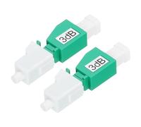 QUARKZMAN 3dB LC Fibra Atenuador, LC/APC SM Único Modo Fijo Fibra Óptica Atenuador Macho a Hembra para Fibra Óptica Transmisión Paquete de 2