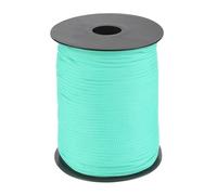 QUARKZMAN 3mm Cuerda de Polipropileno Trenzada, 100m Nylon Cuerda Nailon Hilo de Abalorios Cordón Trenzado Hueca para Manualidad Tendedero, Camping, Bisutería, Azul Claro