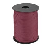 QUARKZMAN 3mm Cuerda de Polipropileno Trenzada, 100m Nylon Cuerda Nailon Hilo de Abalorios Cordón Trenzado Hueca para Manualidad Tendedero, Camping, Bisutería, Rojo Ladrillo