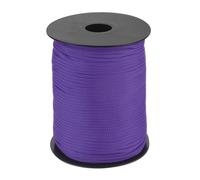 QUARKZMAN 3mm Cuerda de Polipropileno Trenzada, 100m Nylon Cuerda Nailon Hilo de Abalorios Cordón Trenzado Hueca para Manualidad Tendedero, Camping, Bisutería, Morado Oscuro