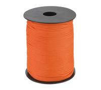 QUARKZMAN 3mm Cuerda de Polipropileno Trenzada, 100m Nylon Cuerda Nailon Hilo de Abalorios Cordón Trenzado Hueca para Manualidad Tendedero, Camping, Bisutería, Naranja Oscuro