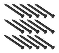 QUARKZMAN 3mm x 40mm Carbono Acero Punto Punta Pared Cemento Clavos x 50uds Mano Hecho Herraje Sujetadores Mini Clavos para Construcción, Carpintería Cemento Paredes Negro