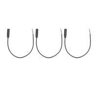 QUARKZMAN 3Pcs 2.5mm Hembra Jack a Cable de Audio Estéreo Mono de 2 Polos TRS de Extremo Abierto de Cable de Reparación de Cable de Auriculares, 0.25m