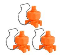 QUARKZMAN 3Pcs Boquilla De Rociado De 65 Grados Con Clip, Boquilla De Riego Ajustable En Forma De Cono Plano Para Manguera De 40mm/1.6", Ideal Para Lavado, 0.25 Metros Cúbicos Por Hora