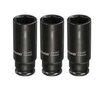 QUARKZMAN 3Pcs Bussola A Impatto Profonda A 6 Punti 1/4 Di Pollice 14mm Metrica Standard Bussola In Acciaio Cr-Mo Per Dado Esagonale Bullone Per Riparazione Auto Macchina