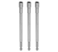 QUARKZMAN 3pcs Llave de Vaso Hexagonal, 5.5mm Magnético Impacto Casquillo para Tuercas 1/4" Vástago 150mm Largo Cr-V Métrica Destornillador Barrena Tornillos Ajustador para Taladro Eléctrico