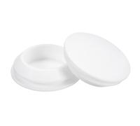 QUARKZMAN 3pcs Tapones para Agujero, Tapón de Silicona para 30-33mm Agujero Tapa Redonda de Goma con Cierre a Presión Impermeable Antipolvo para Botella Tubo Mueble Orificio, Blanco