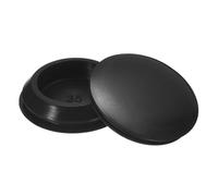 QUARKZMAN 3pcs Tapones para Agujero, Tapón de Silicona para 35-38mm Agujero Tapa Redonda de Goma con Cierre a Presión Impermeable Antipolvo para Botella Tubo Mueble Orificio, Negro