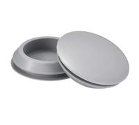 QUARKZMAN 3pcs Tapones para Agujero, Tapón de Silicona para 35-38mm Agujero Tapa Redonda de Goma con Cierre a Presión Impermeable Antipolvo para Botella Tubo Mueble Orificio, Gris