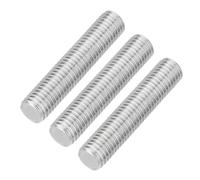 QUARKZMAN 3Pcs Varilla Roscada Completa M12 x 60mm Acero Inoxidable 304 Rosca a la Derecha Pernos de Barra para Ensamblaje de Muebles y Maquinaria