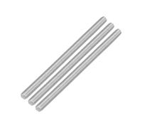 QUARKZMAN 3Pcs Varilla Roscada Completa M8 x 130mm Acero Inoxidable 304 Rosca a la Derecha Pernos de Barra para Ensamblaje de Muebles y Maquinaria