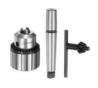 QUARKZMAN 3uds 1/8"-5/8" Taladro Portabrocas Juego 3-16 B18 con Taladro Portabrocas Clave y MT2 B18 Morse Cono Eje para Impacto Conductores Taladro Presione Adaptador Múltiples Propósitos