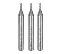 QUARKZMAN 3uds 2mm x 6mm 4 Flautas HSS-AL Recto Vástago Extremo Fresado Cortador Herramienta