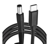 QUARKZMAN 4.9FT USB C A DC PD Cable De Carga Rápida 7.4mmx5mm 65W/20V Cable De Energía DC Entrada Tipo C 3.25A Adaptador Conversor Para Router Cámara TV Box Lámpara De Escritorio(Negro)