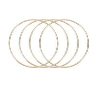 QUARKZMAN 4 Anillos Atrapasueños, Aros de Metal para Manualidades de 4 Pulgadas para Hacer Coronas de Flores, Colgadores de Plantas, Dorados